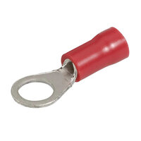 Red Ring Terminal 5mm - 10 Pack