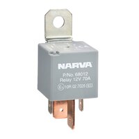 Narva 68012BL 12v 70A Normally Open 4-Pin Relay with Resistor