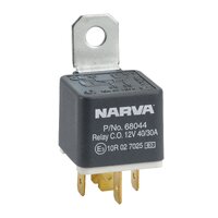 Narva 68044BL 12v 40A/30A Change-Over 5-Pin Relay with Resistor