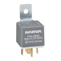 Narva 68052BL 24v 30A/20A Change-Over 5-Pin Relay with Resistor