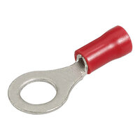 Red Ring Terminal 6mm - 100 Pack