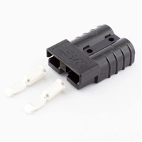 SB50 Anderson 50A Black Connector 6AWG Contacts