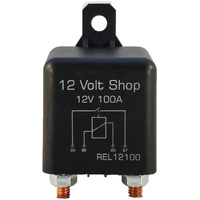 12 Volt 100A Heavy Duty Bolt-On Terminal Relay