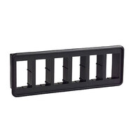 Contura VM601 Six Gang Mounting Panel - Black